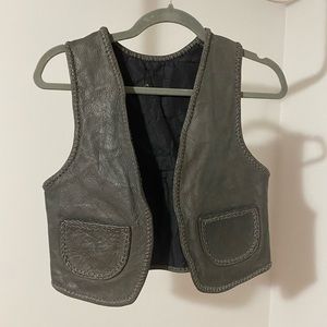 Genuine leather vest